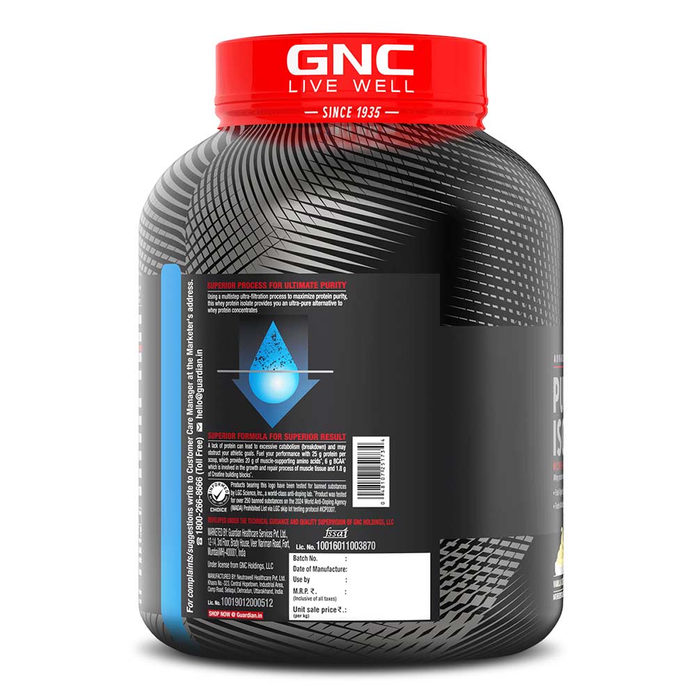 GNC AMP Pure Isolate - 4 Lbs