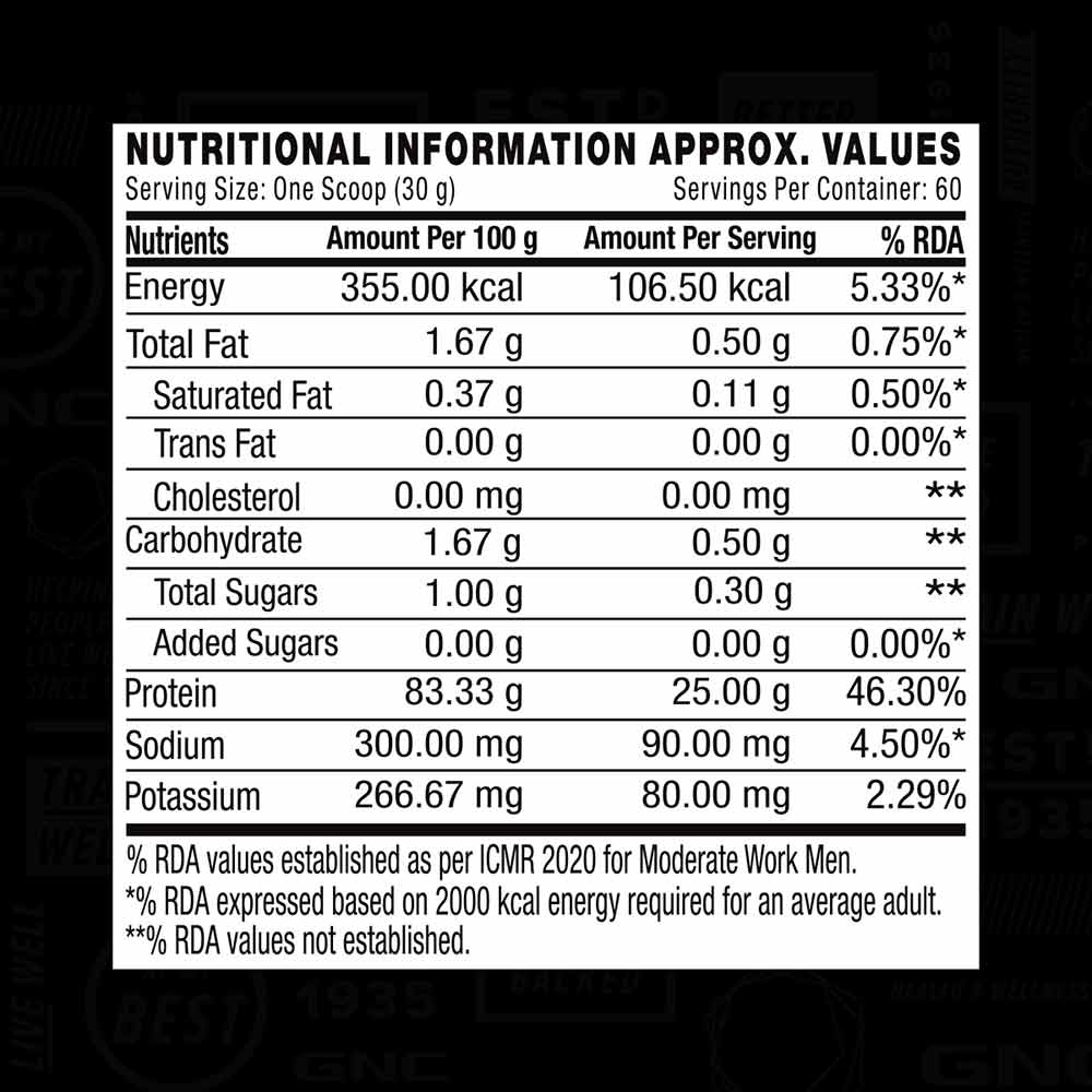 GNC AMP Pure Isolate - 4 Lbs