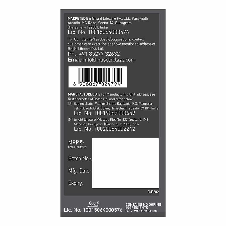 MuscleBlaze Biozyme Iso-Zero Low Carb Whey Protein Isolate - 1 Kg