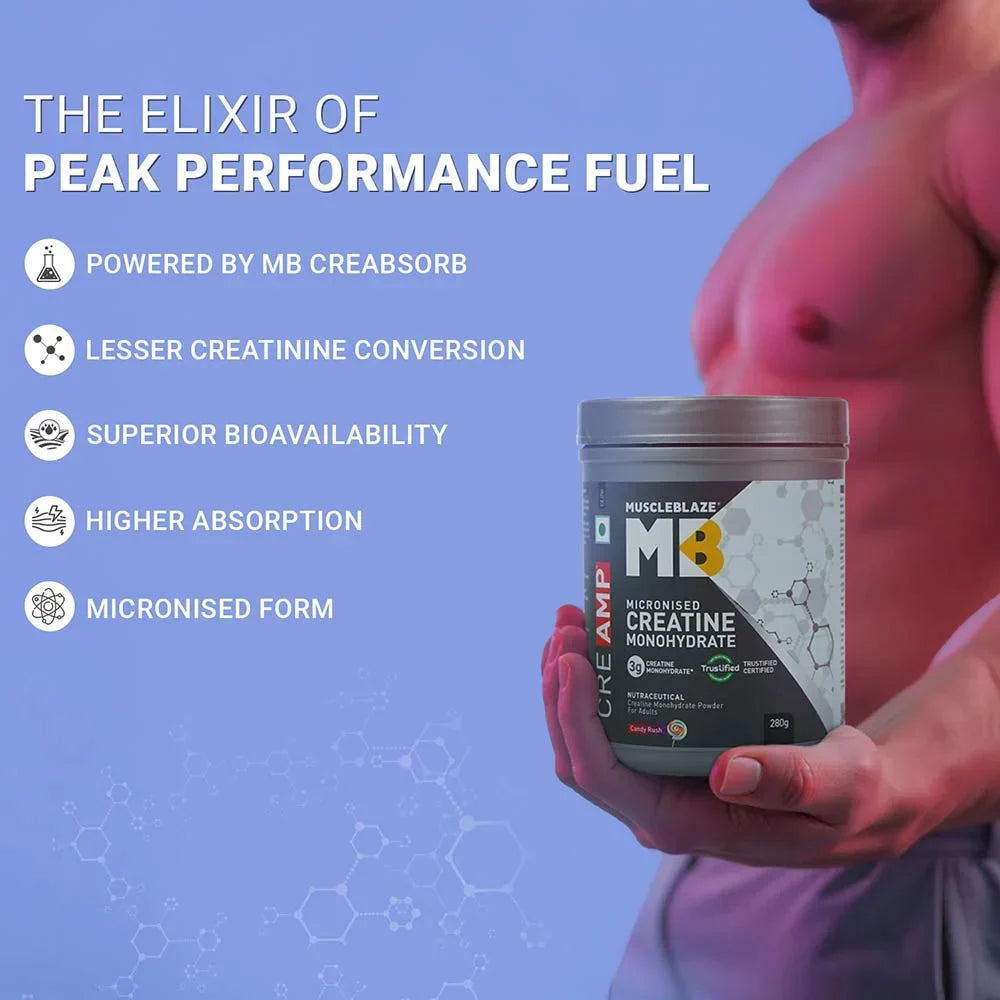 MuscleBlaze Creatine Monohydrate CreAMP