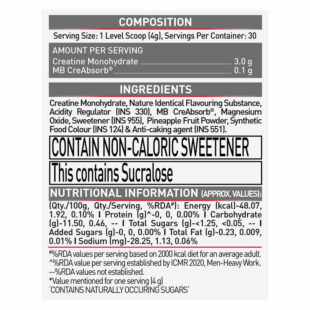 MuscleBlaze Creatine Monohydrate CreAMP 100gm