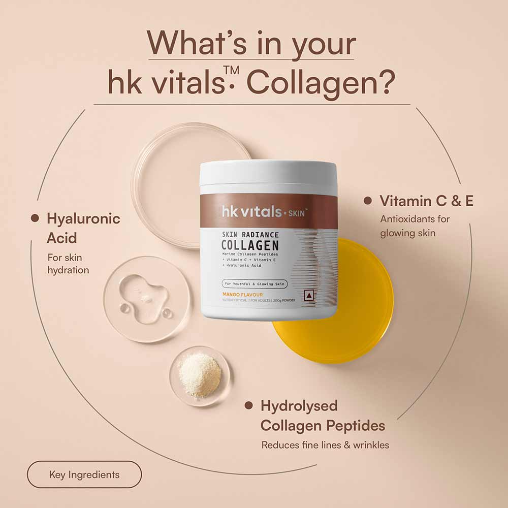 HK Vitals Skin Radiance Collagen, 25 Servings - 200 Gm