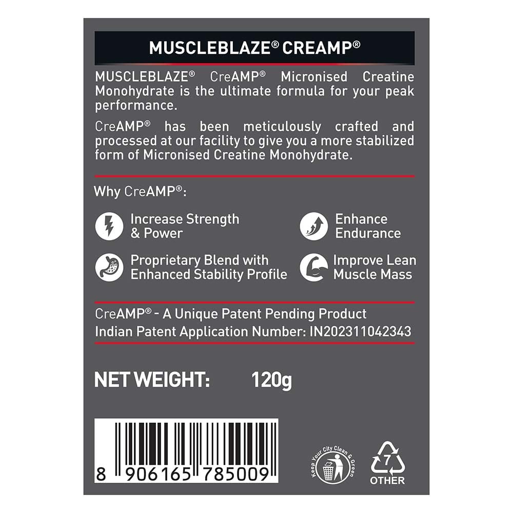 MuscleBlaze Creatine Monohydrate CreAMP 100gm