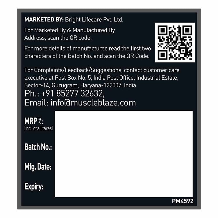 MuscleBlaze Creatine Monohydrate CreAMP 100gm