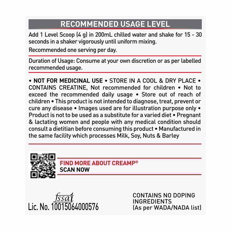 MuscleBlaze Creatine Monohydrate CreAMP 100gm