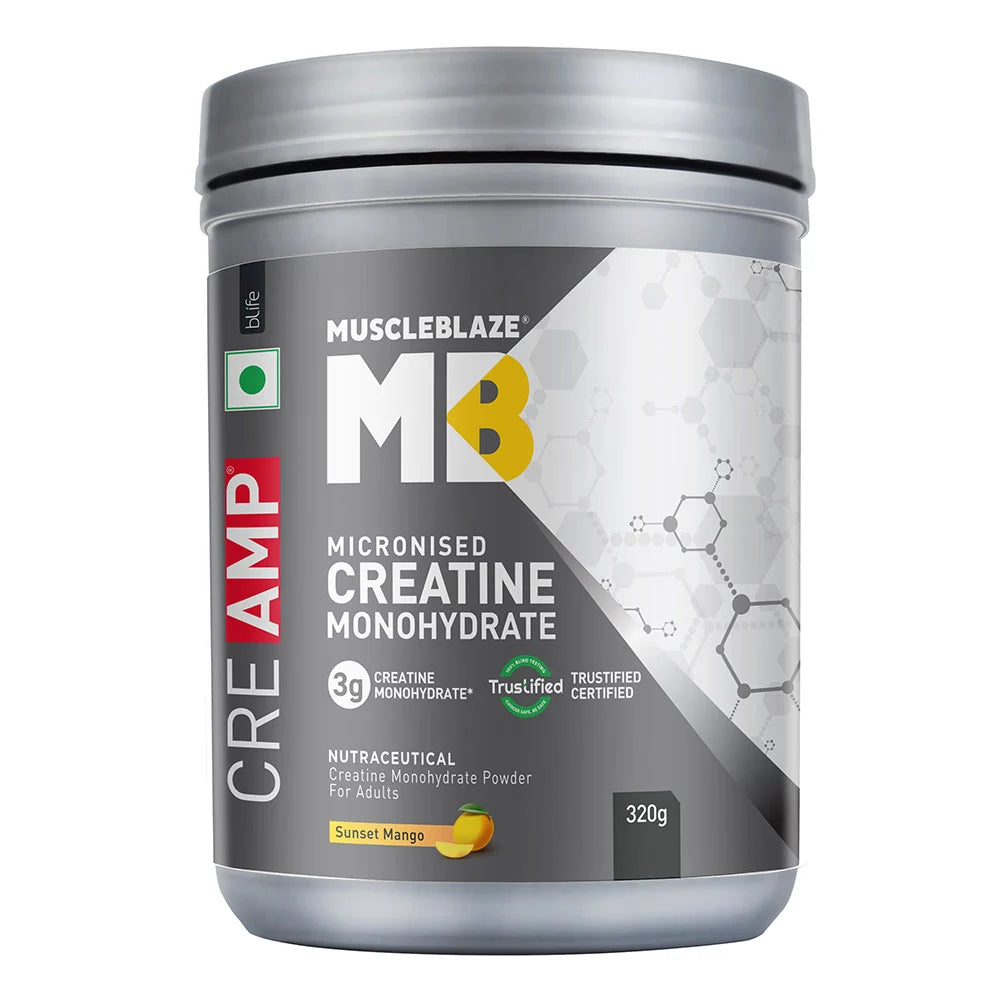 MuscleBlaze Creatine Monohydrate CreAMP - 80 Servings