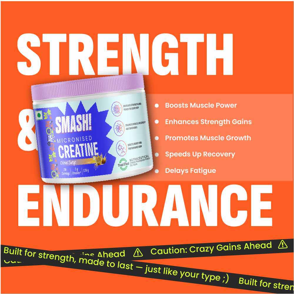 Smash Micronised Creatine Monohydrate, 120 g