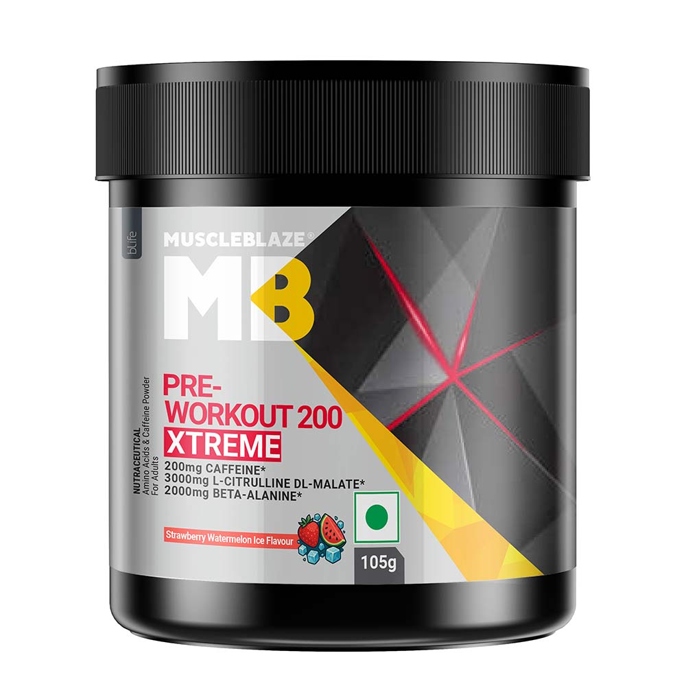 MuscleBlaze PRE Workout 200 Xtreme, 100 g - 15 Servings