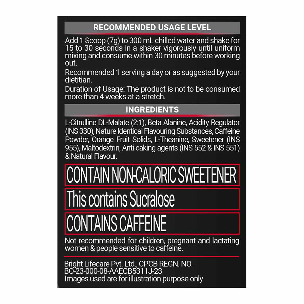 MuscleBlaze PRE Workout 200 Xtreme, 100 g - 15 Servings