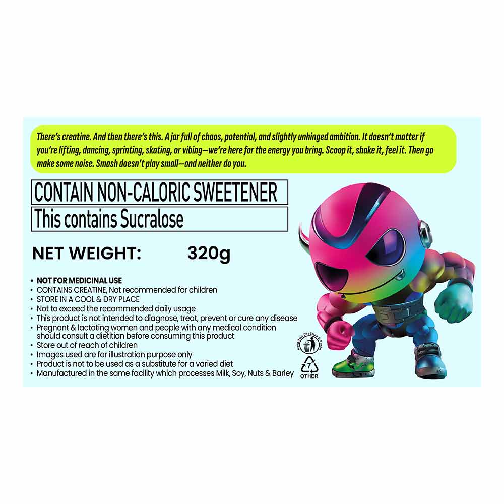 Smash Micronised Creatine Monohydrate, 320 g