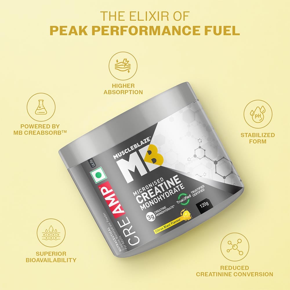 MuscleBlaze Creatine Monohydrate CreAMP 100gm