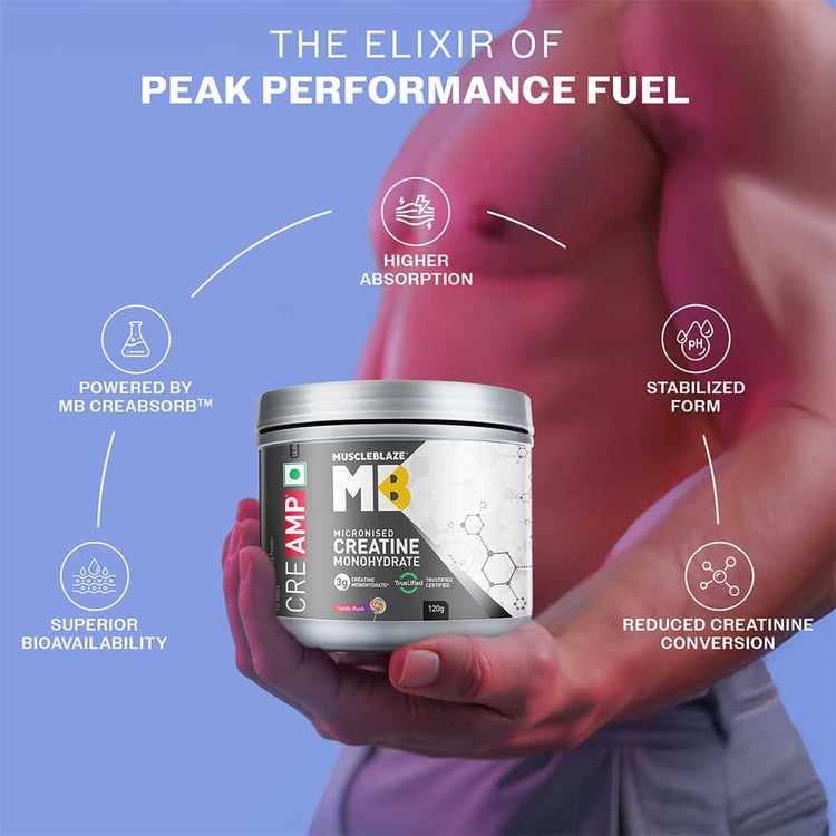 MuscleBlaze Creatine Monohydrate CreAMP 100gm