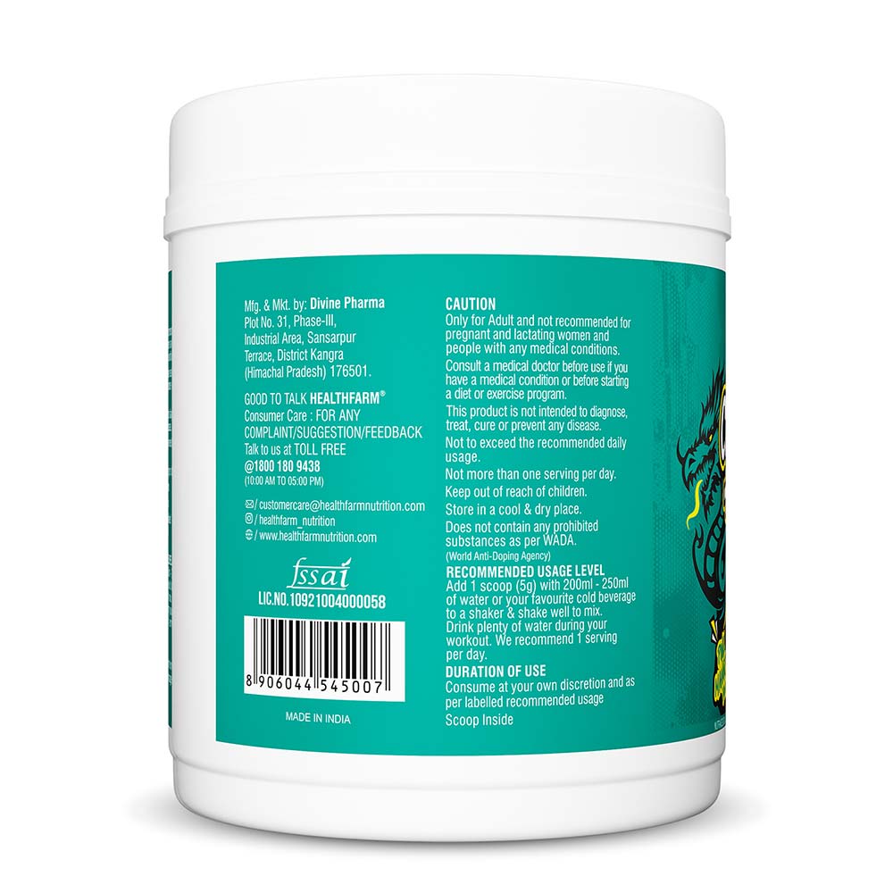 Healthfarm Creatine + HMB Supplement | Muscle Growth & Recovery | 300g (60 Servings)