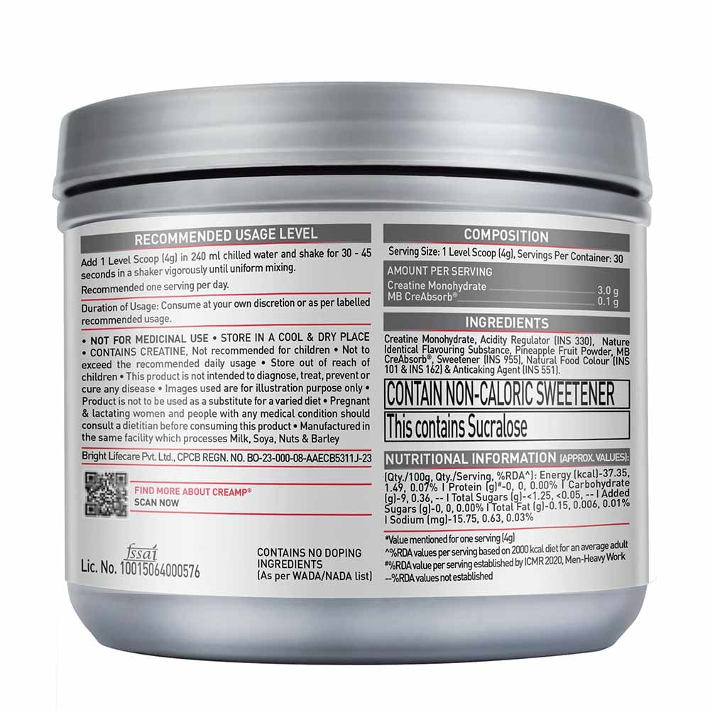 MuscleBlaze Creatine Monohydrate CreAMP 100gm