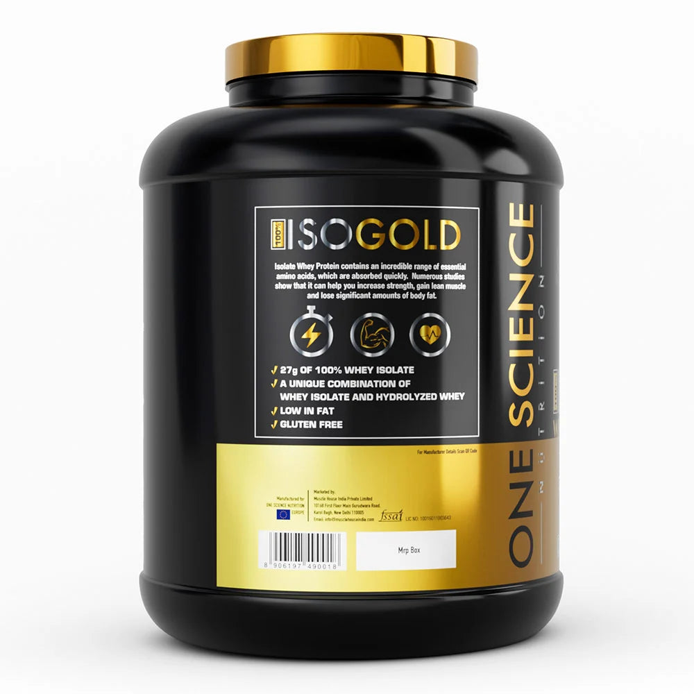 One Science ISO GOLD Whey Protein Isolate - 5 Lbs