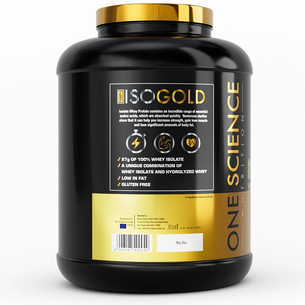 One Science ISO GOLD Whey Protein Isolate - 5 Lbs