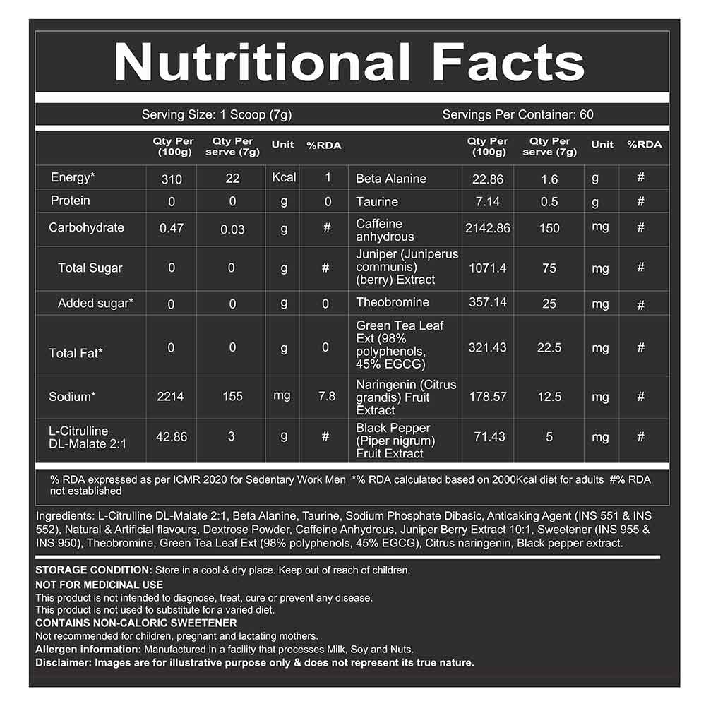 Redcon1 Total War Pre Workout - 60 Servings