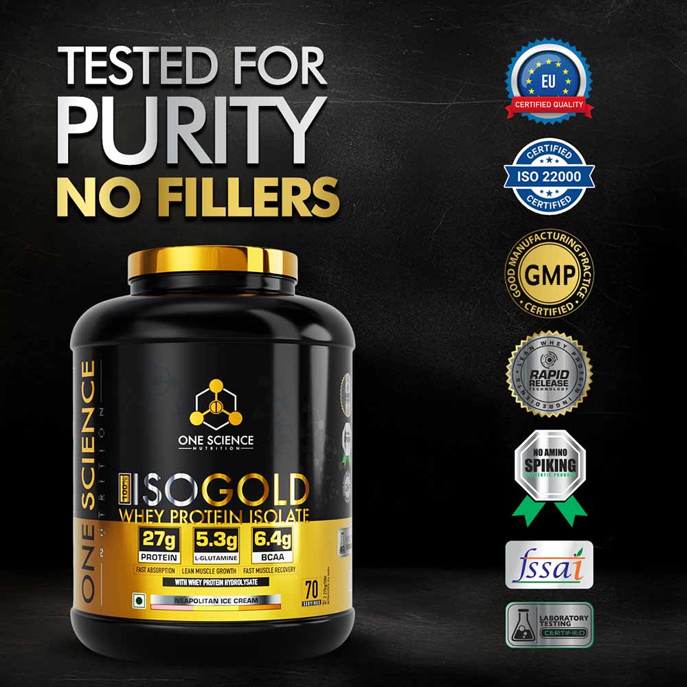 One Science ISO GOLD Whey Protein Isolate - 5 Lbs