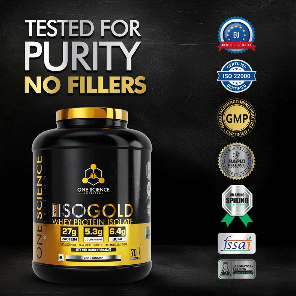 One Science ISO GOLD Whey Protein Isolate - 5 Lbs