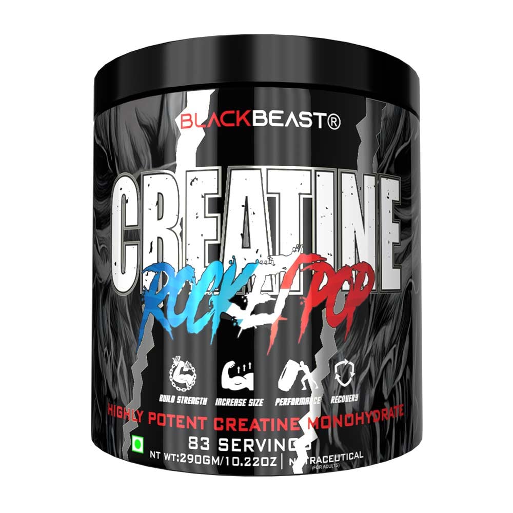 Black Beast Creatine Monohydrate Powder 290g | 83 Servings