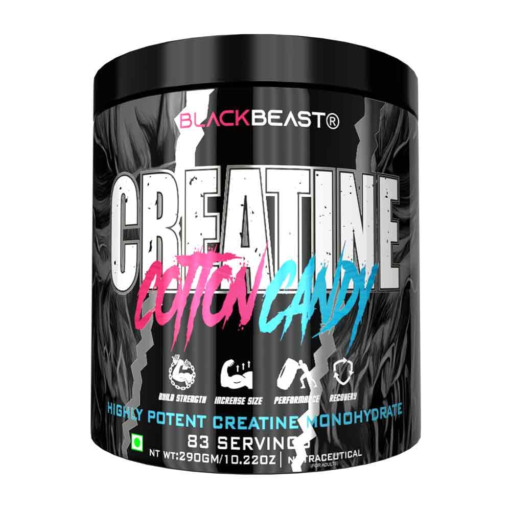 Black Beast Creatine Monohydrate Powder 290g | 83 Servings