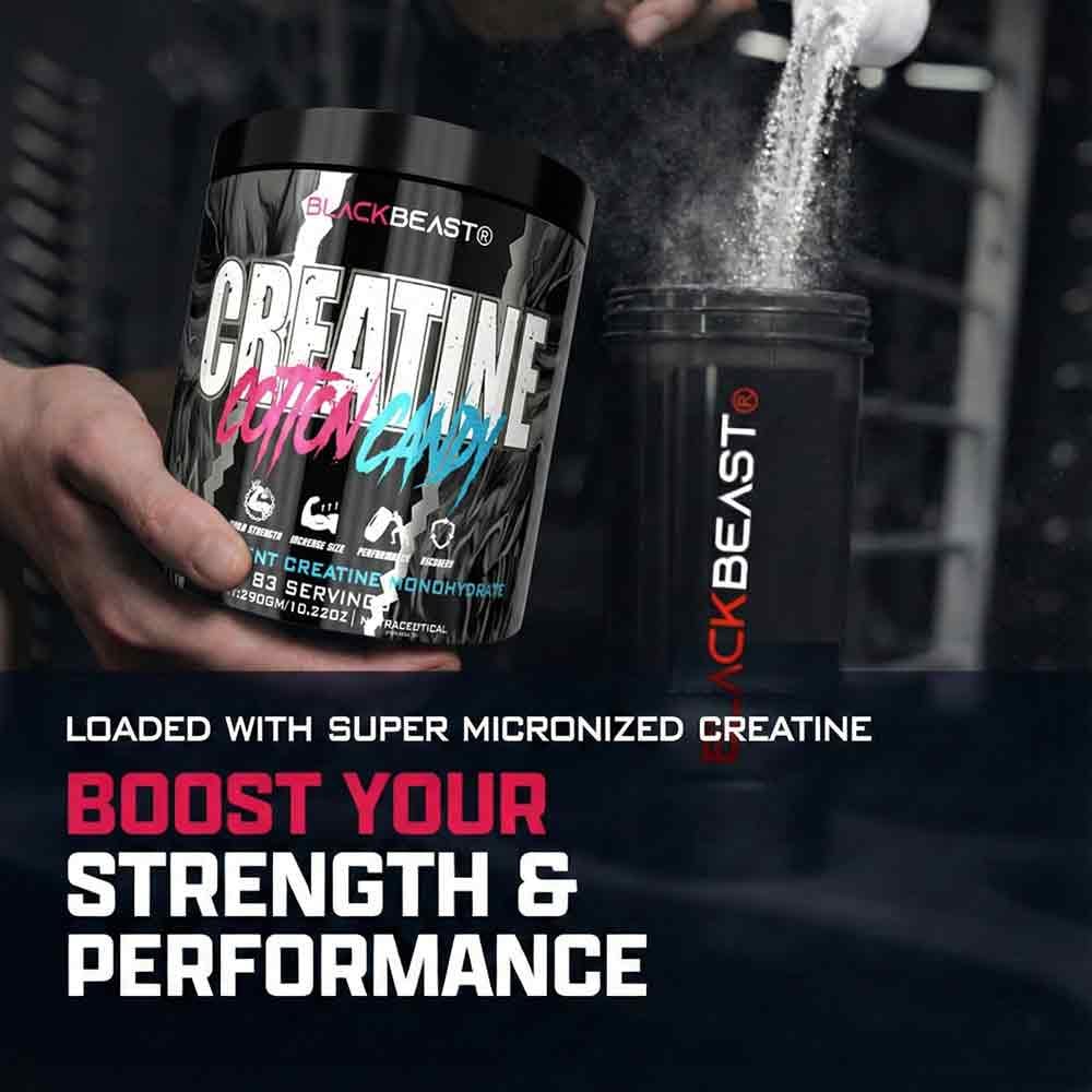 Black Beast Creatine Monohydrate Powder 290g | 83 Servings