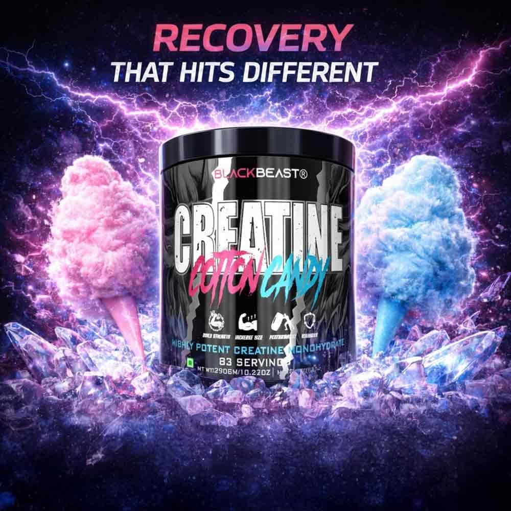Black Beast Creatine Monohydrate Powder 290g | 83 Servings