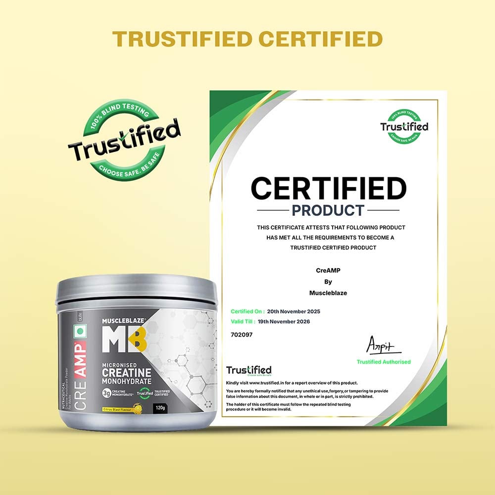 MuscleBlaze Creatine Monohydrate CreAMP 100gm