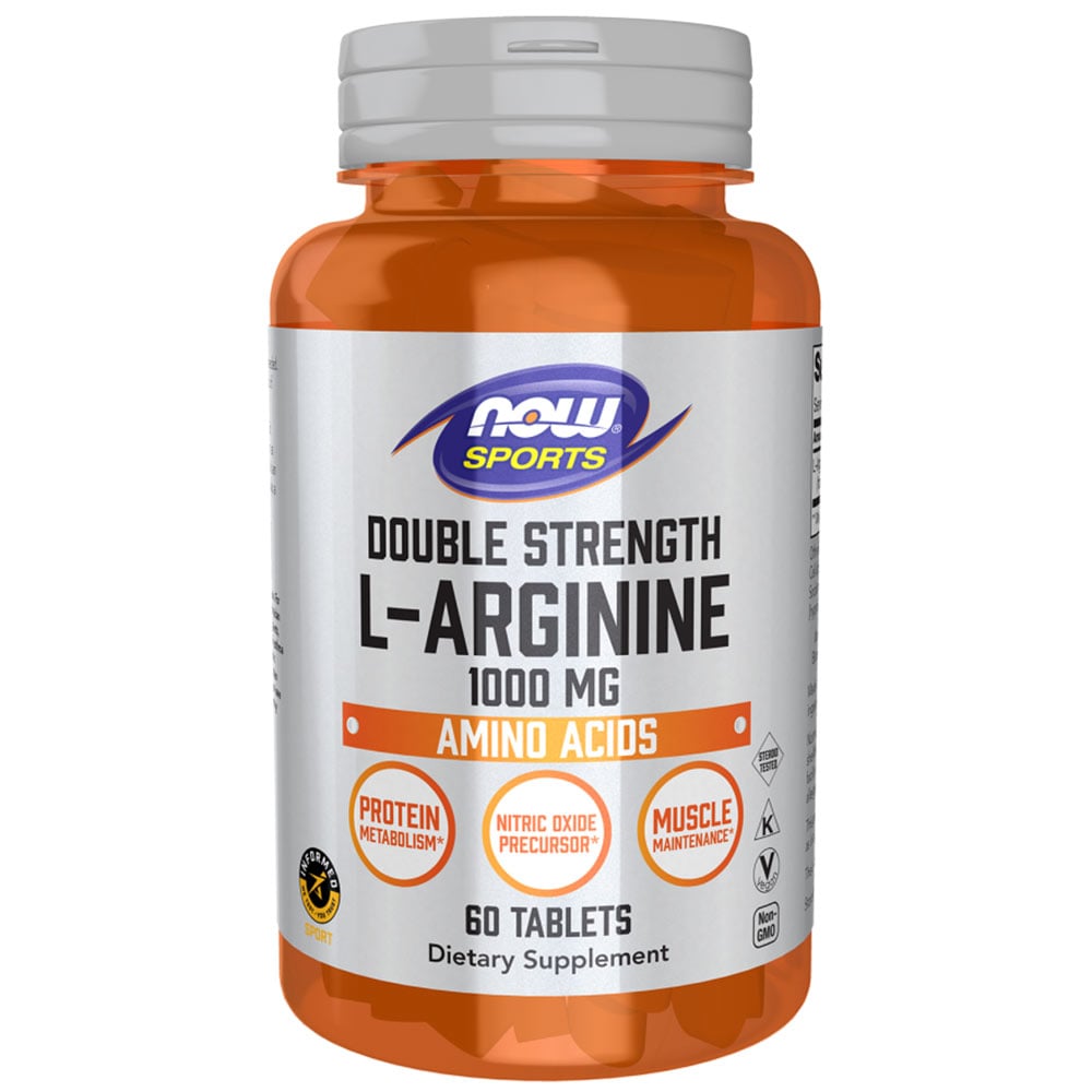 Now Foods Double Strength L-Arginine 1000mg | Amino Acid | 60 Tablets