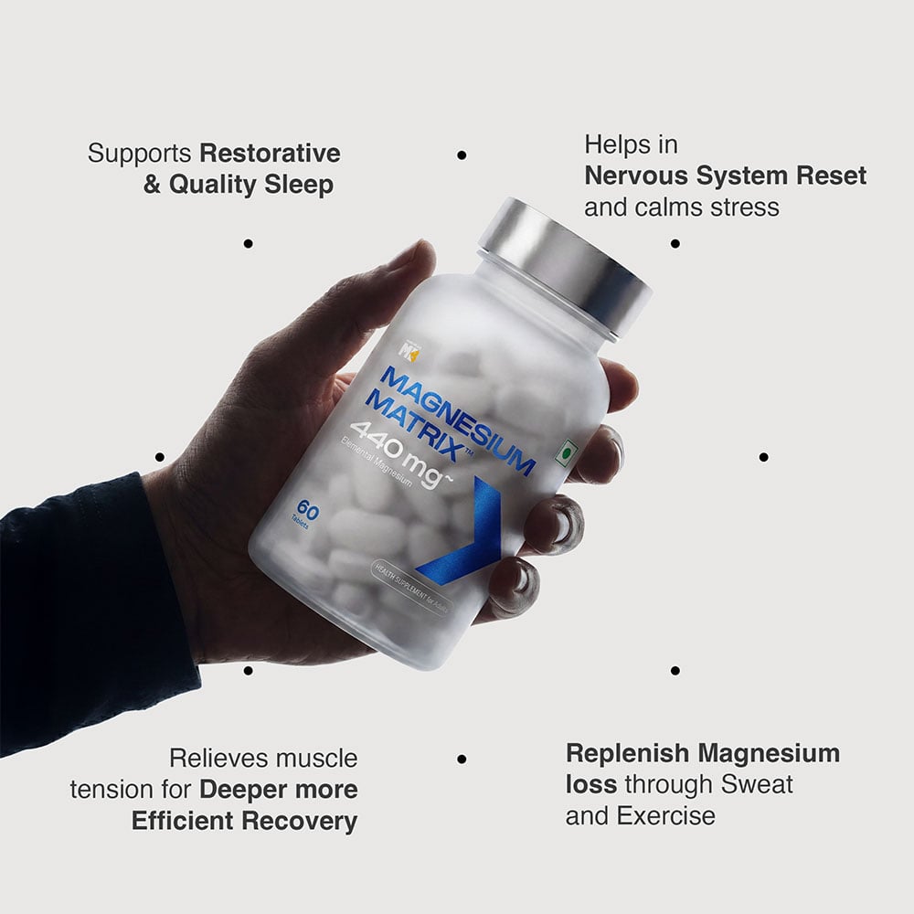 MuscleBlaze Prime Series Magnesium Matrix 440mg | 60 Tablets