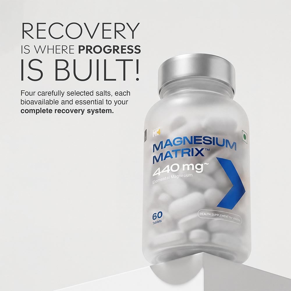 MuscleBlaze Prime Series Magnesium Matrix 440mg | 60 Tablets