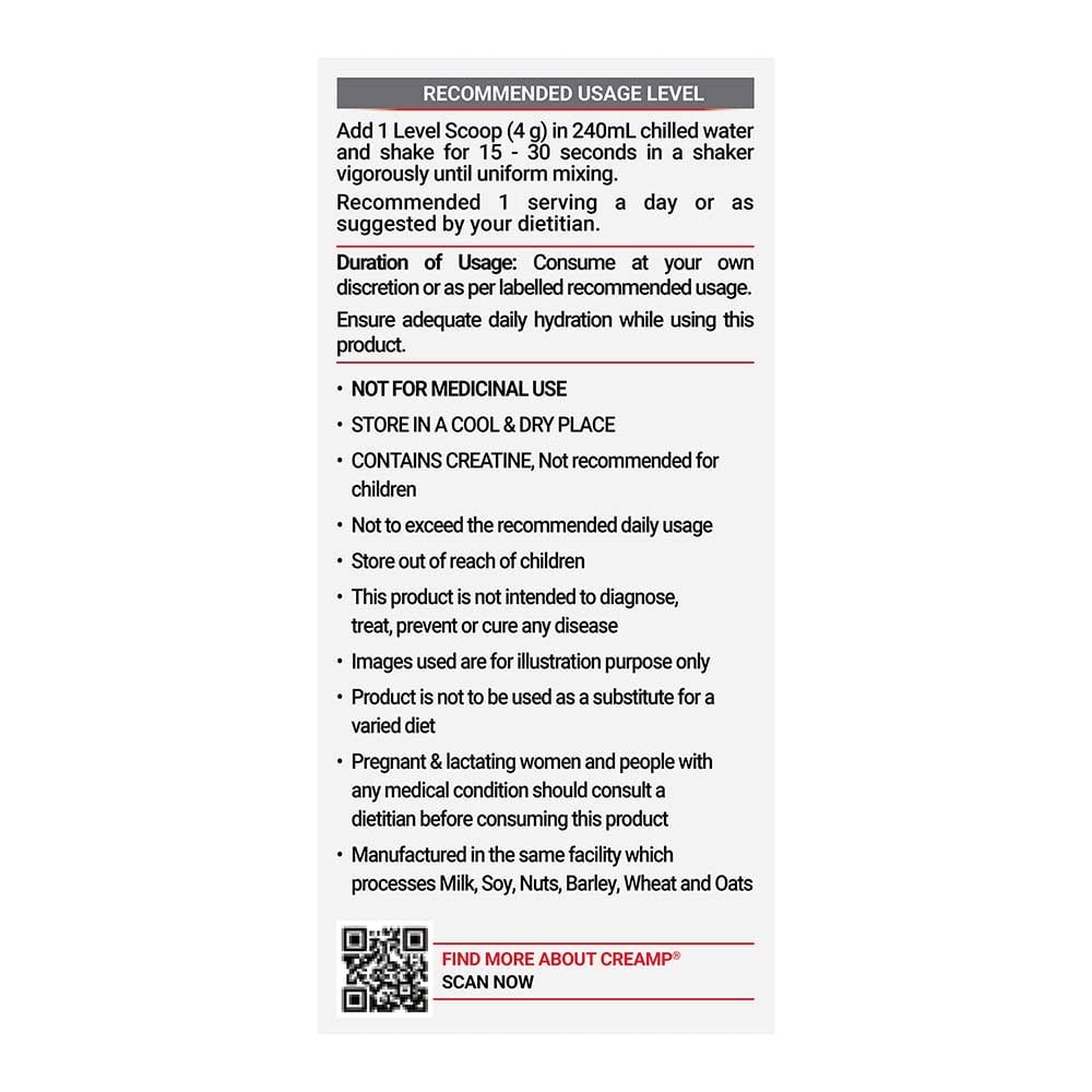 MuscleBlaze Creatine Monohydrate CreAMP - 80 Servings