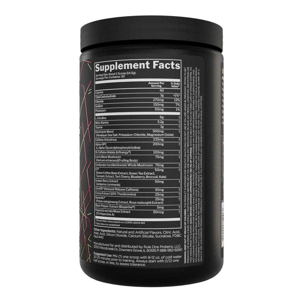 RULE1 Lift Pre-Workout, 30 Servings