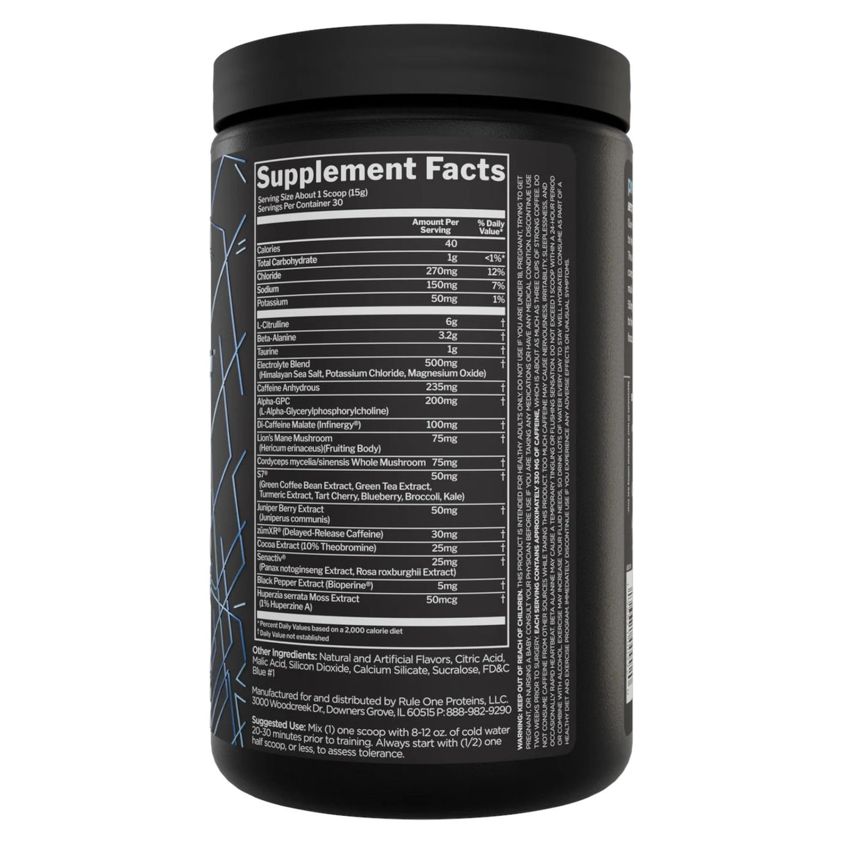 RULE1 Lift Pre-Workout, 30 Servings
