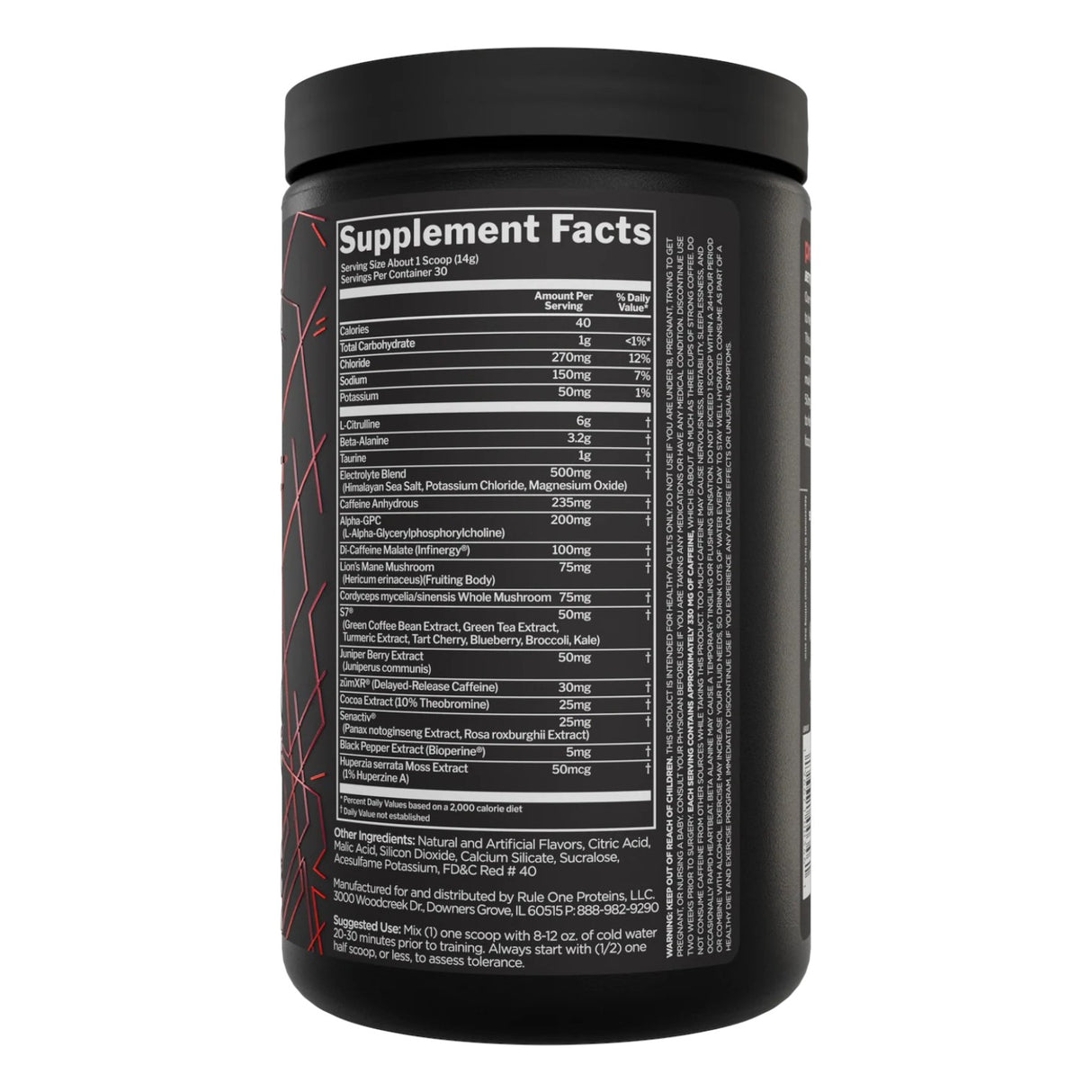 RULE1 Lift Pre-Workout, 30 Servings