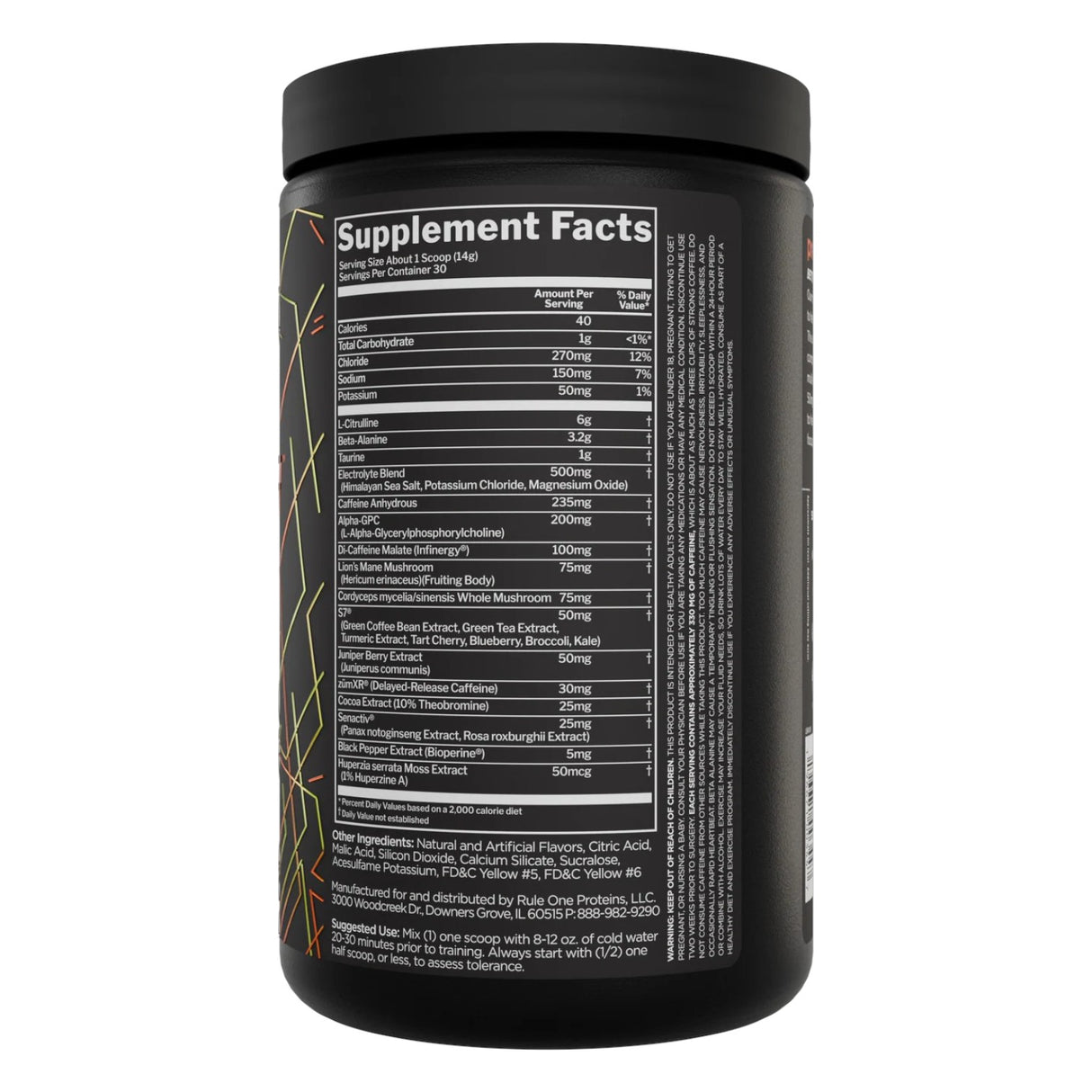 RULE1 Lift Pre-Workout, 30 Servings