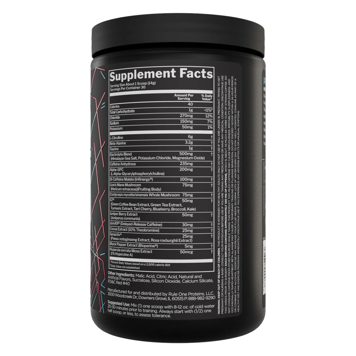 RULE1 Lift Pre-Workout, 30 Servings