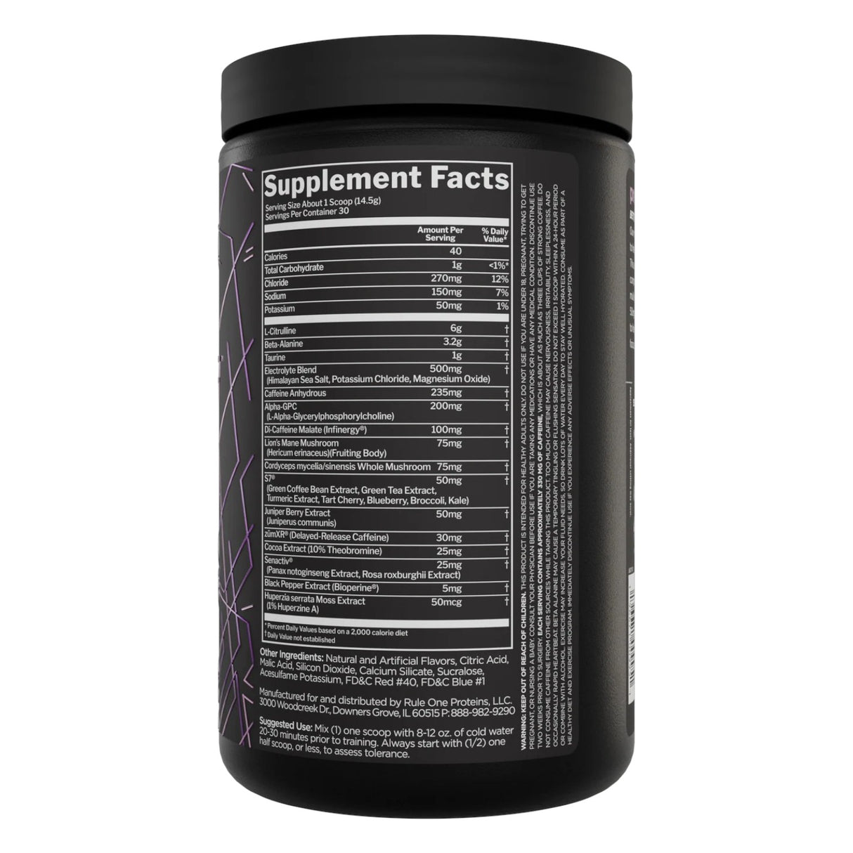 RULE1 Lift Pre-Workout, 30 Servings