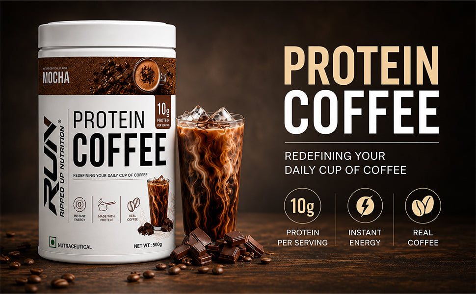 Ripped Up Nutrition Protein Coffee | 10g Protein per Scoop | 500g, 31 Servings