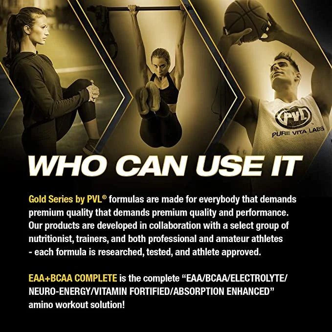 PVL Gold Series EAA + BCAA Complete | 369g, 30 Servings