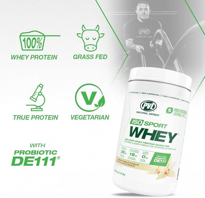 PVL Natural Series Iso Sport Whey Protein | 5 Lbs, 61 Servings