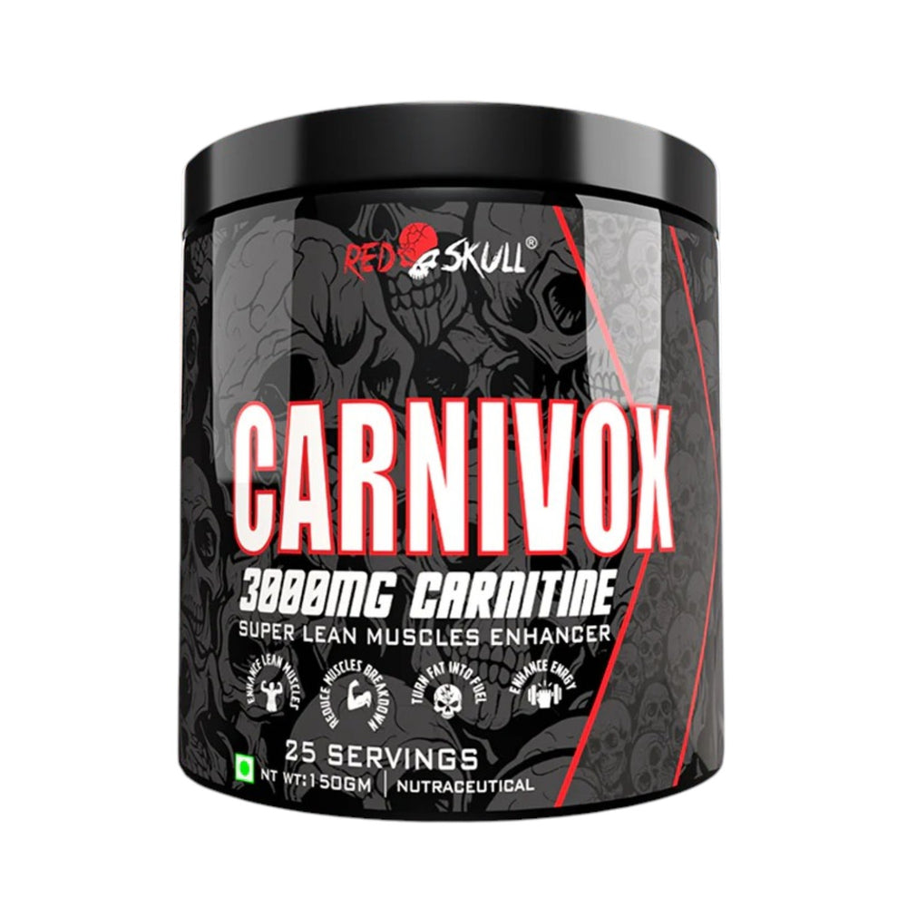 Redskull Carnivox 3000mg L-Carnitine – 25 Servings | Energy & Metabolism Support | 150g