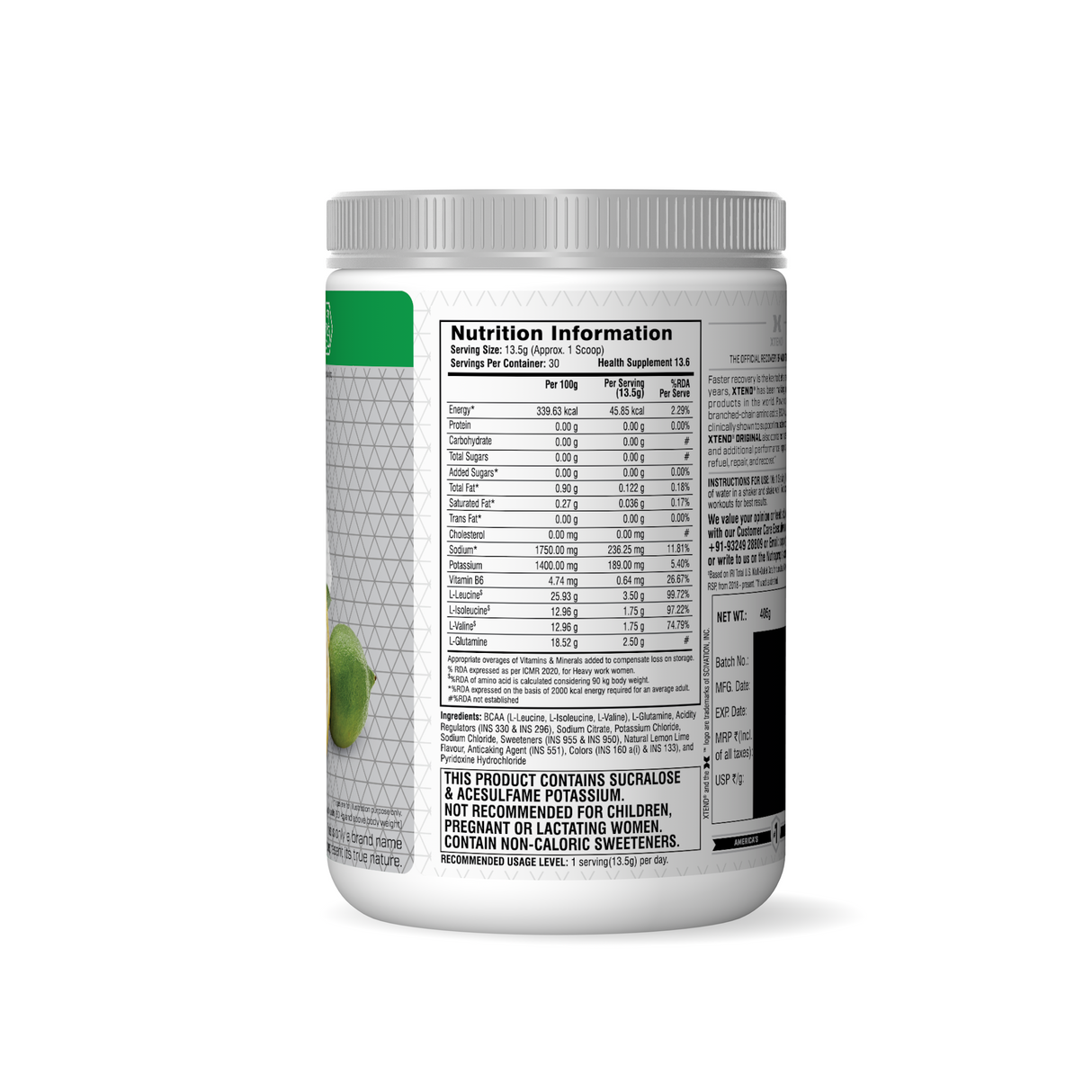 Xtend Original BCAAs Powder - 30 Servings