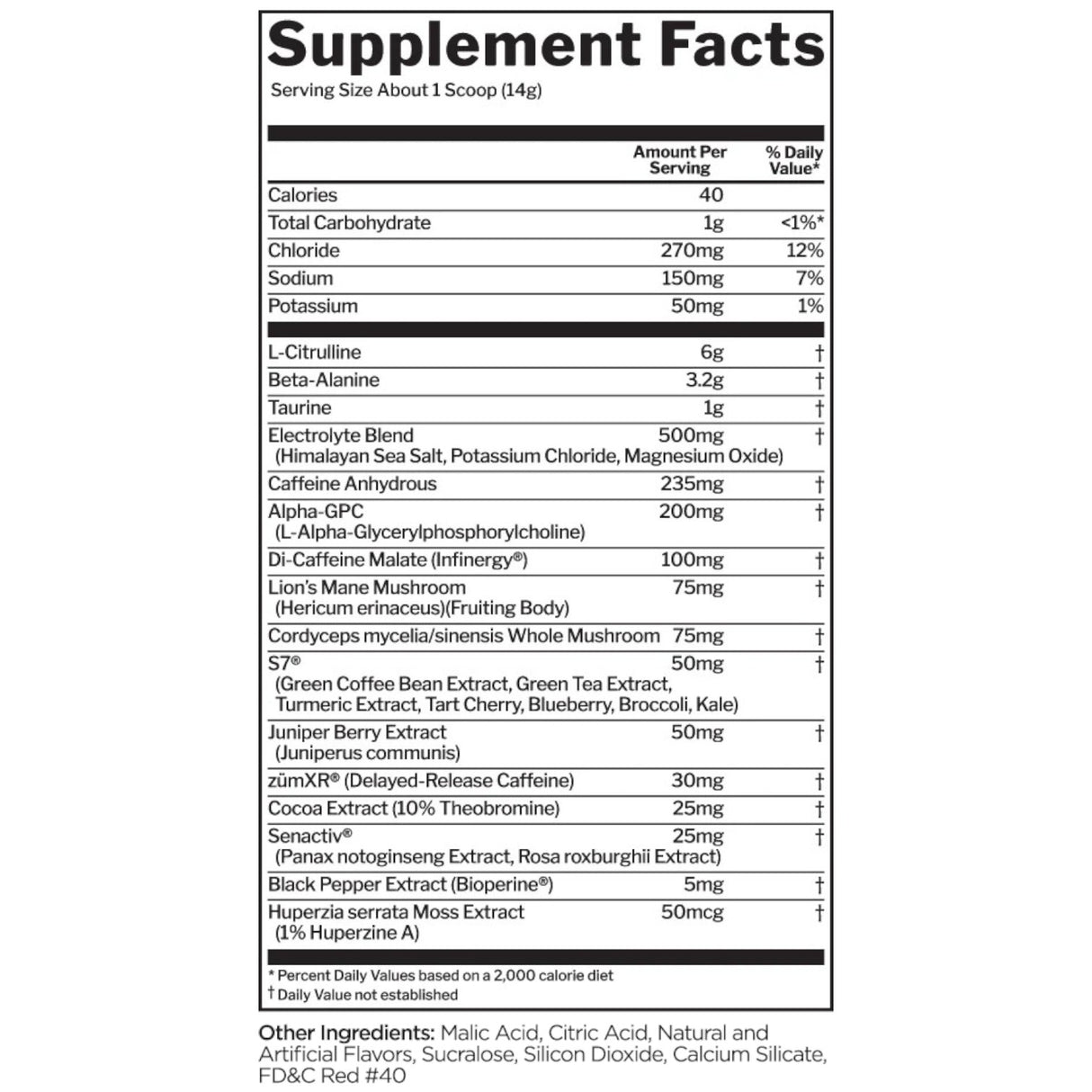 RULE1 Lift Pre-Workout, 30 Servings