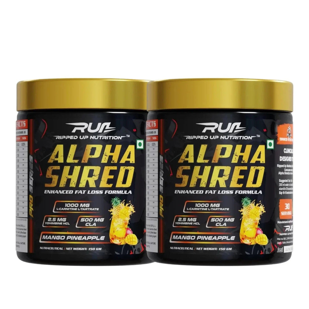 Ripped Up Nutrition Alpha Shred | Metabolism Support Supplement | 150g, 30 Servings (Pack of 2)