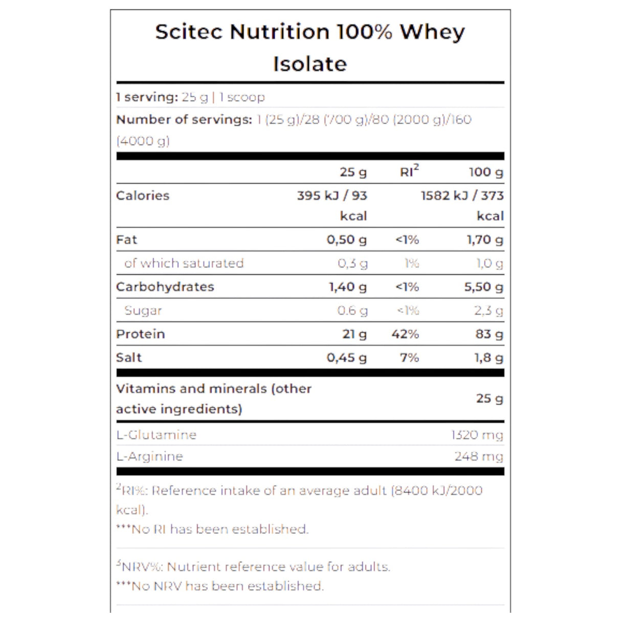 Scitec 100% Whey Isolate | Premium Quality | imported Unit | 5 Lbs
