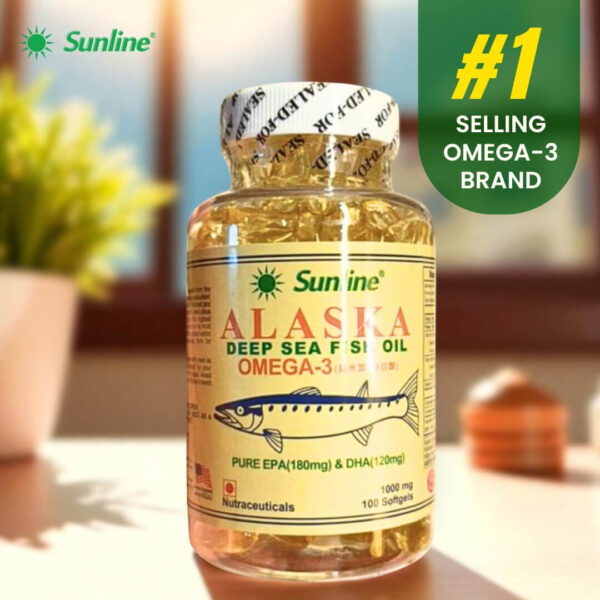 Sunline Alaska Deep Sea Fish Oil Omega-3 - 100 Softgels
