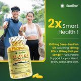 Sunline Alaska Deep Sea Fish Oil Omega-3 - 100 Softgels