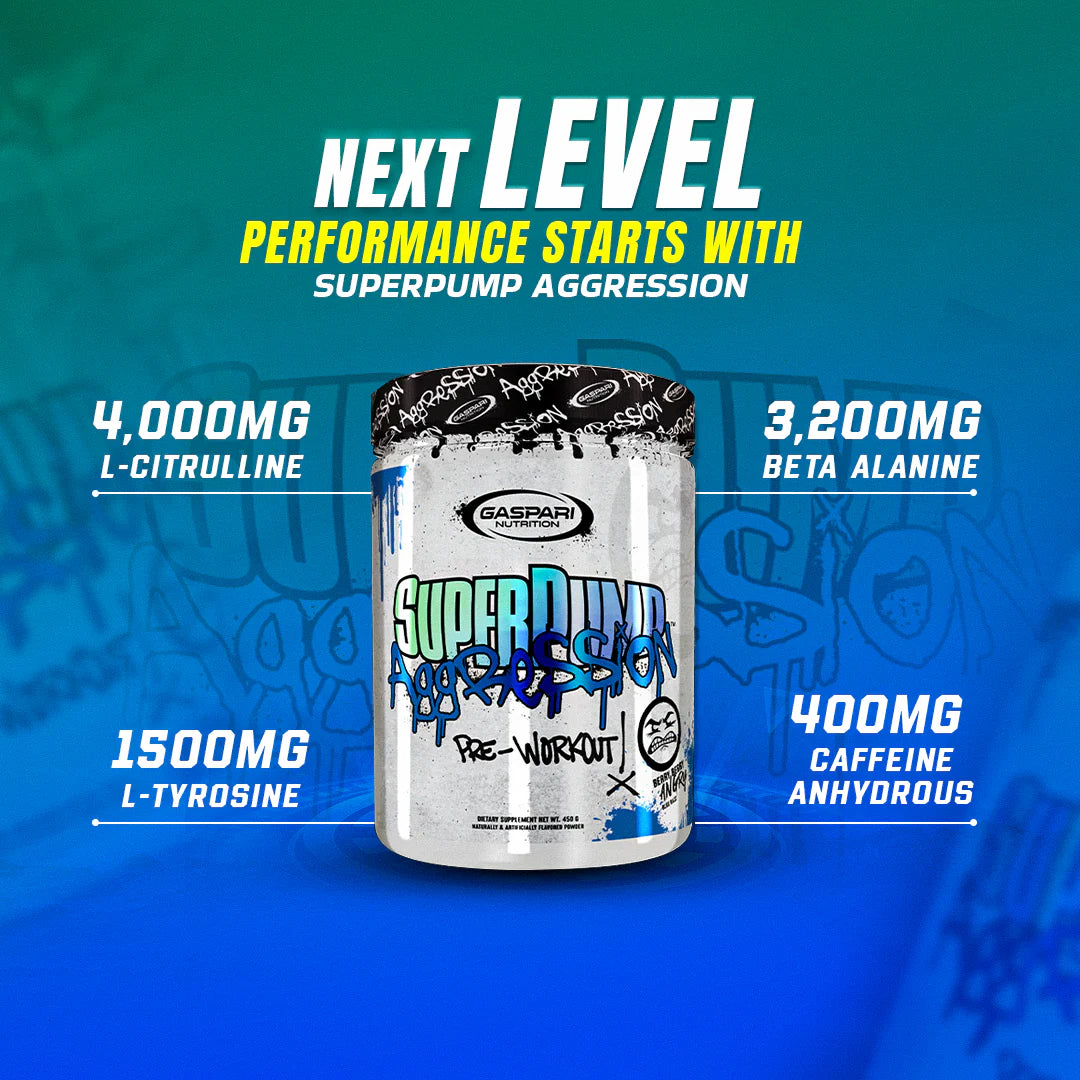 Gaspari Nutrition Aggression Super Pump - 360 Gm