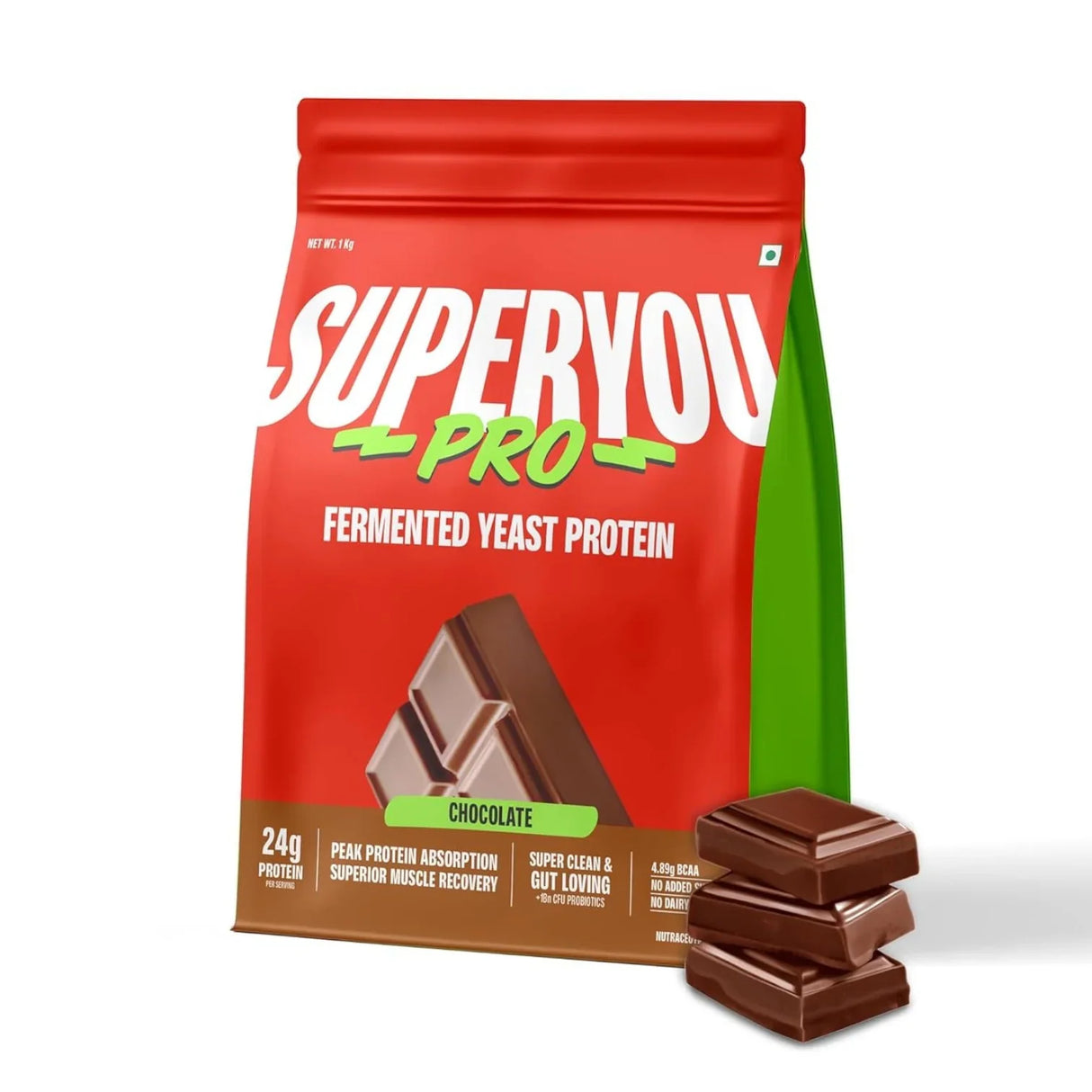 SuperYou Pro Fermented Yeast Protein Powder | 24g Protein | 1 Kg, 28 Servings